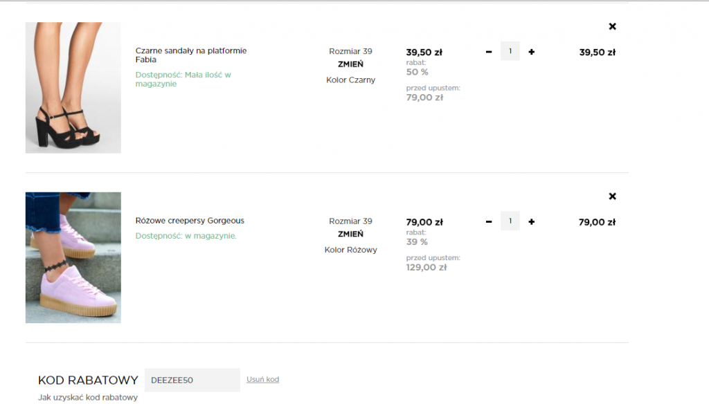 Deezee -50% na buty 