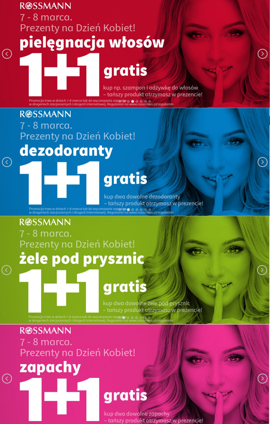 Rossmann na Dzień Kobiet 1+1 gratis