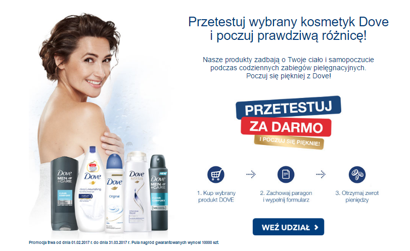 Dove - przetestuj za darmo! 