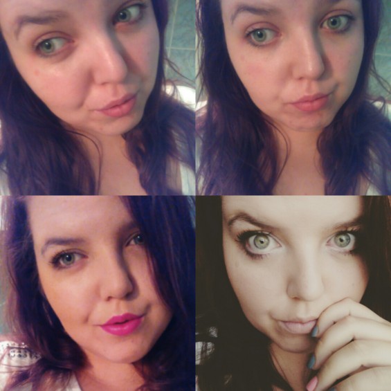 w makijażu i bez...