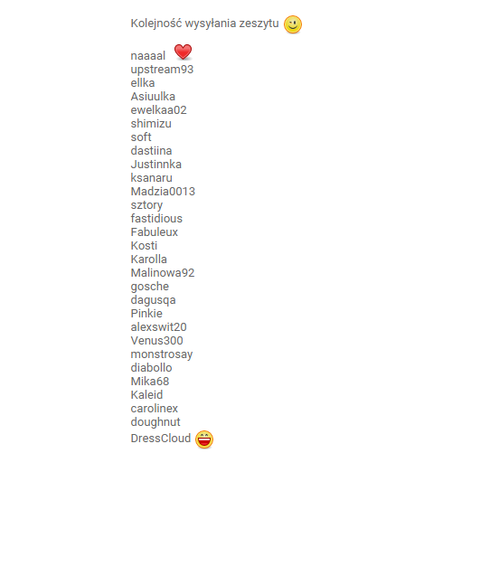 Wędrujący zeszyt na DC ! Rozkręcamy się! :D 