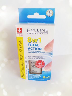 Eveline Nail Therapy Professional, Odżywka do paznokci, 8w1, Total action