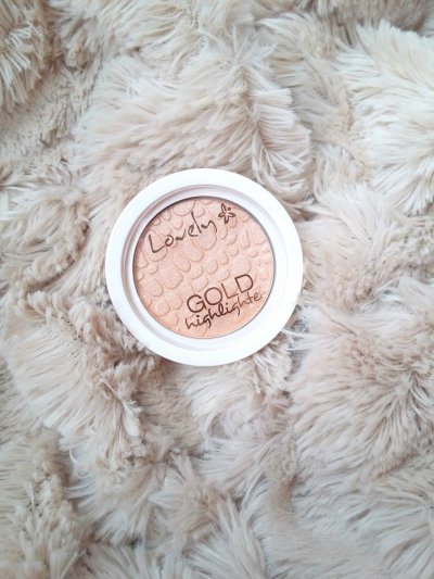 lovely gold highlighter rozswietlacz do twarzy zloty