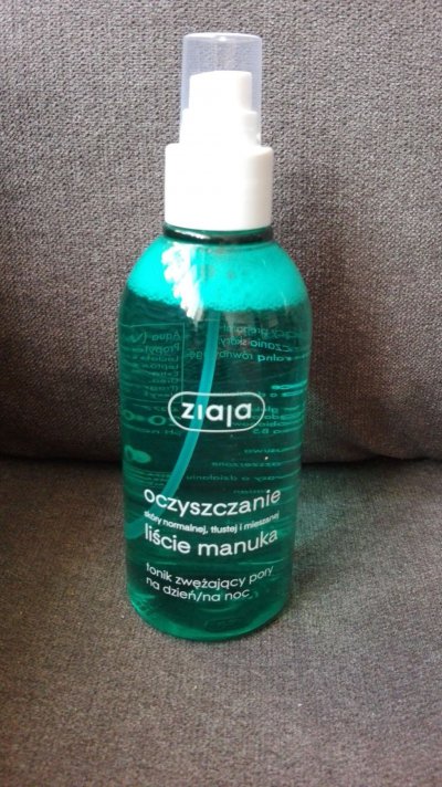 ziaja oczyszczanie liscie manuka tonik zwezajacy pory
