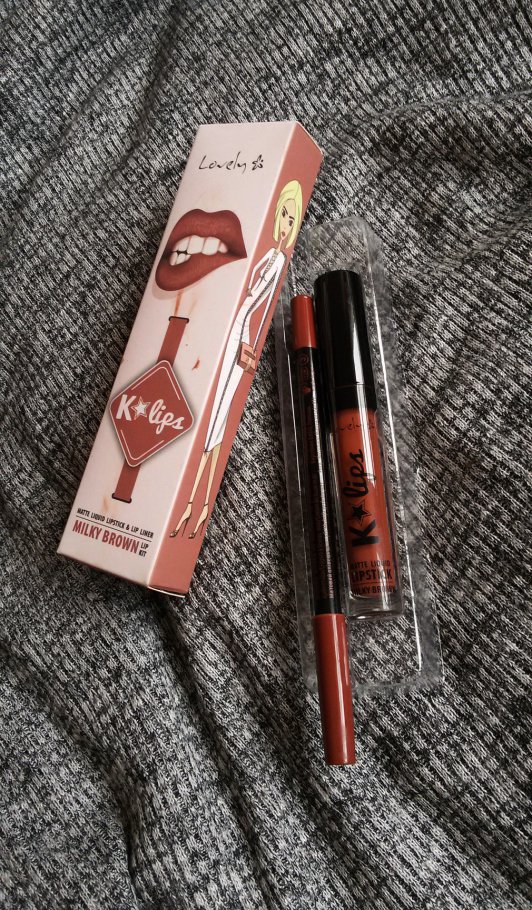 lovely klips pomadka w plynie matowa milky brown