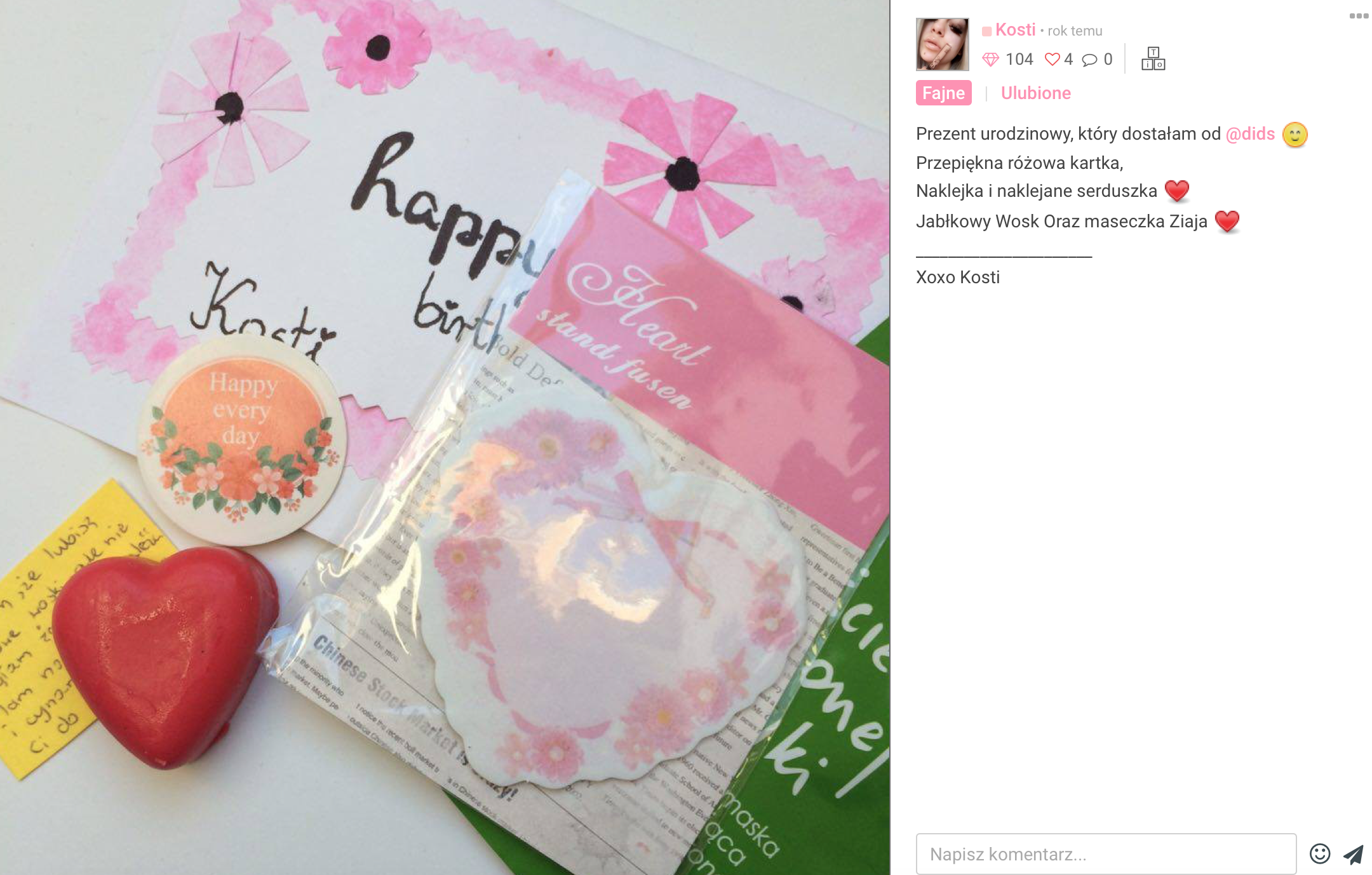 ✩ Kalendarz urodzinowy Clouders ✩