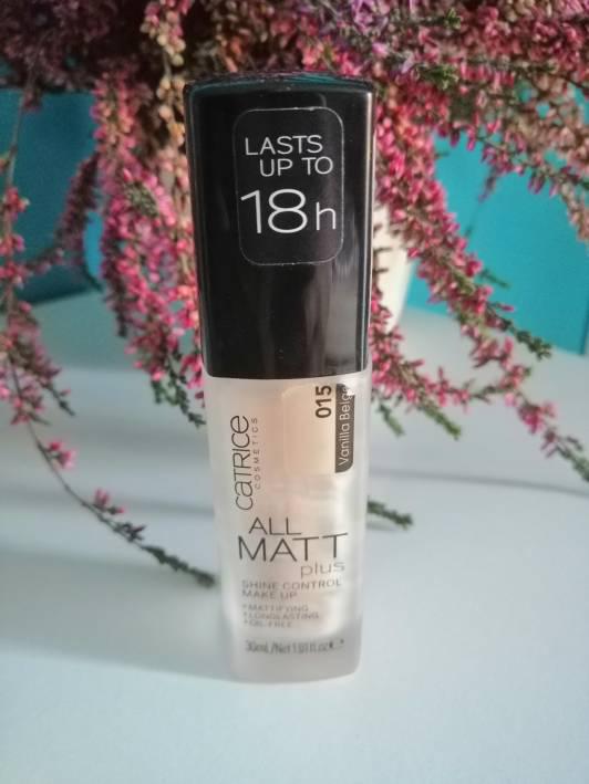 Catrice All Matt Plus, Shine Control Make-Up, kolor 015 Vanilla Beige
