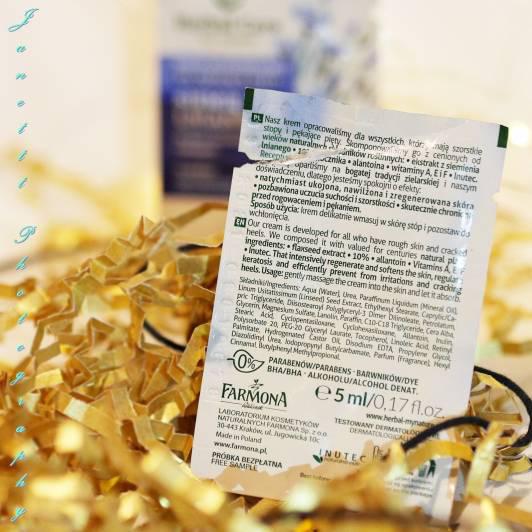 Farmona Herbal Care, Krem regenerujący na pękające pięty, Siemię lniane
