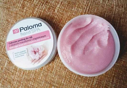 Paloma Hand Spa, Cukrowy peeling do rąk, Olejek makadamia i migdałowy