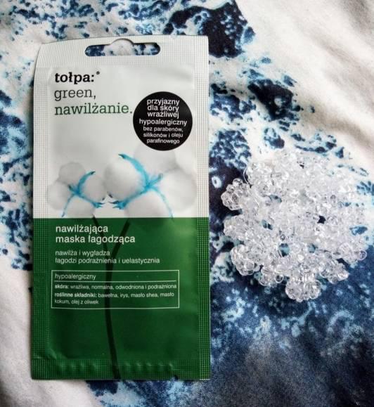 Tołpa Green, Maseczka do twarzy, Łagodząca i nawilżająca