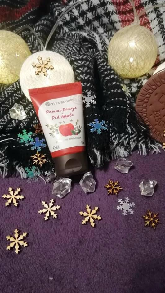 Yves rocher Pomme rouge red apple krem do rąk nawilżający