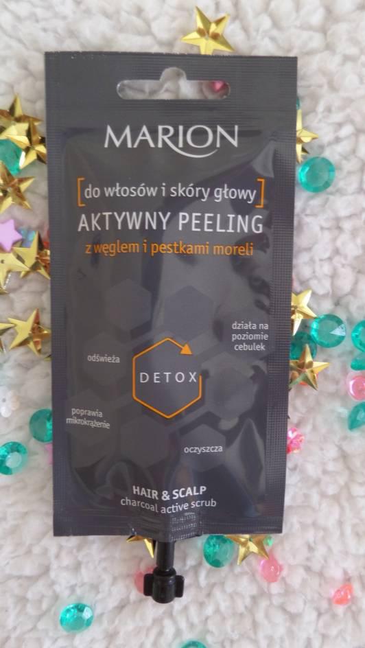 Marion Peeling do skóry głowy, Aktywny, Węgiel i pestki moreli, Detox