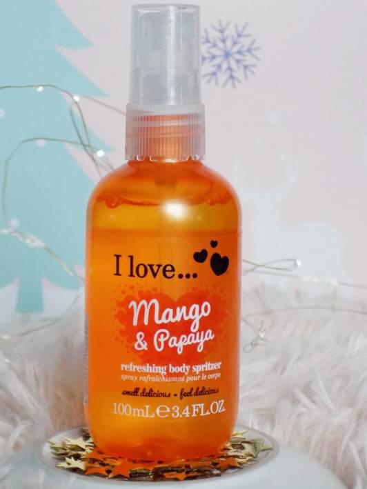 I love... Mgiełka do ciała, Mango & Papaya