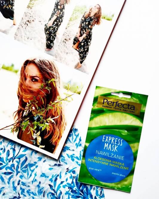 Perfecta Express Mask, Nawilżanie, Aloesowa maseczka do twarzy