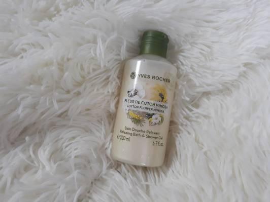 Yves Rocher Żel pod prysznic, Kwiat bawełny i mimoza