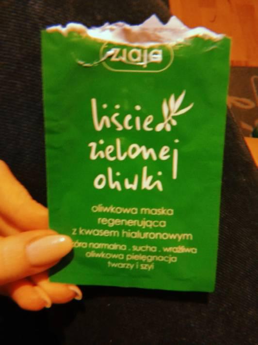 Ziaja Liście zielonej oliwki, Maseczka do twarzy, Regenerująca z kwasem hialuronowym