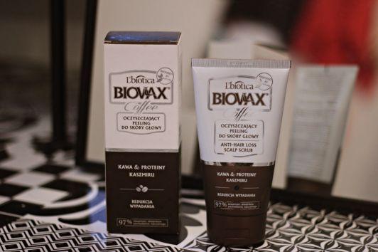 L'biotica Biovax, Oczyszczający peeling do skóry głowy, Kawa & proteiny kaszmiru