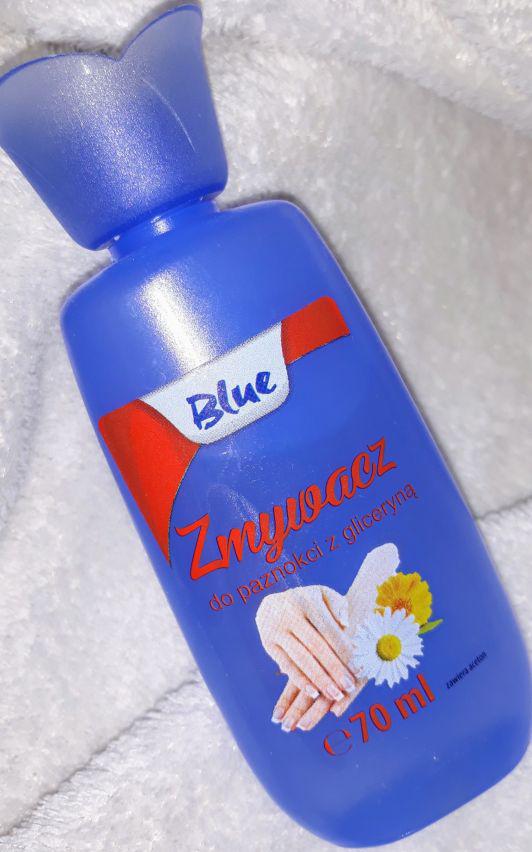 Blue Zmywacz do paznokci, Z gliceryną i witaminą F