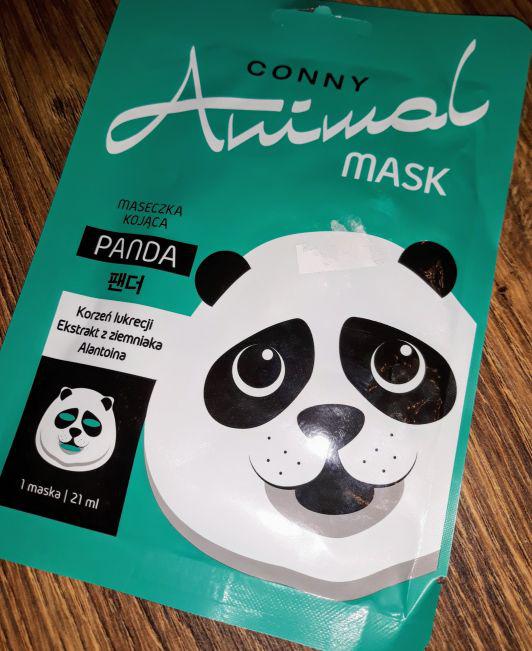 Conny Maska do twarzy w płacie, Animal masks, Panda