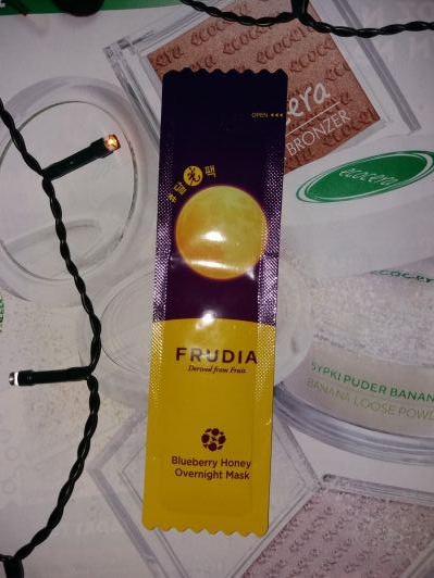 Frudia Blueberry Honey, Overnight Mask, Maska do twarzy, Nawilżająca, Całonocna, Jagody i miód