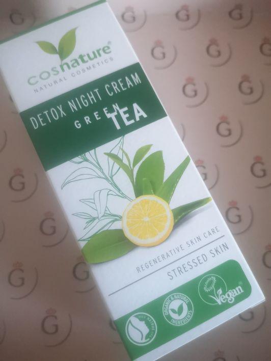 Cosnature Naturkosmetik, Naturalny krem Detox na noc z zieloną herbatą 