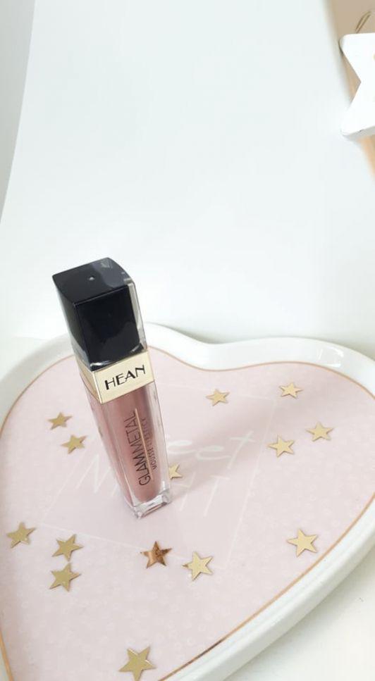 HEAN Glam Metal Mousse Lipstick, Pomadka do ust w płynie, nr 502 Russet