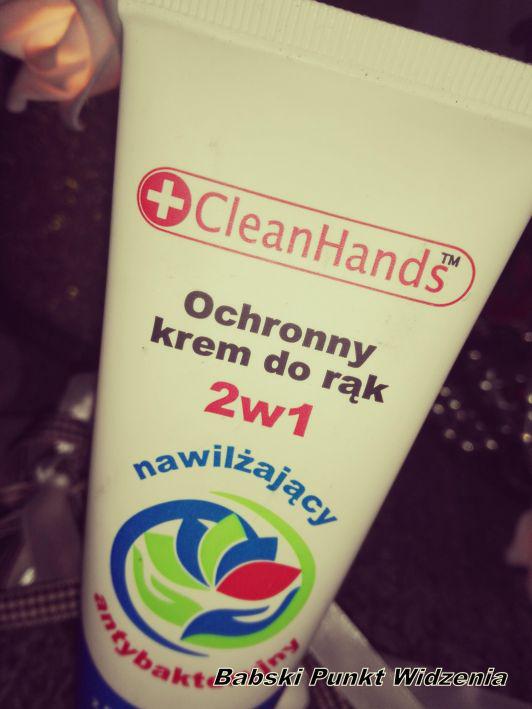 CleanHands Krem do rąk, Ochronny, 2w1, Nawilżający