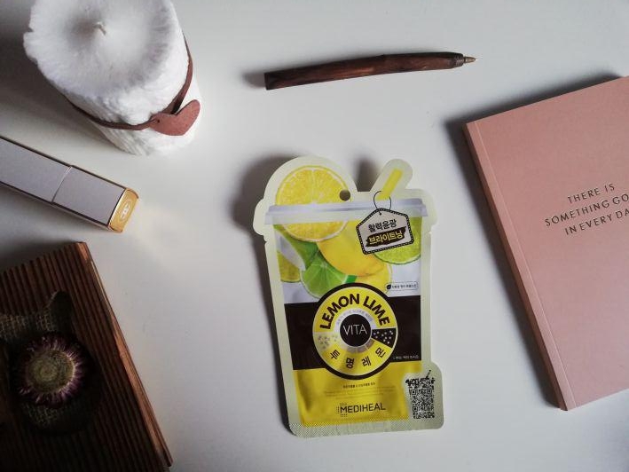 Mediheal Maska do twarzy w płacie, VITA, Rozświetlająco - energetyzująca, Vita, Cytryna i limonka