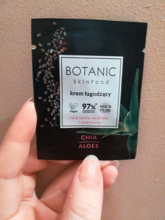 Botanic SkinFood Krem do twarzy, Łagodzący, Chia i aloes, Cera sucha, wrażliwa i reaktywna