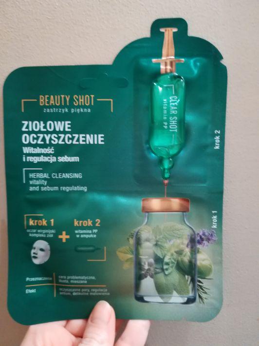 Marion Beauty Shot, Maseczka do twarzy, Ziołowe Oczyszczanie, Witalność i regulacja sebum