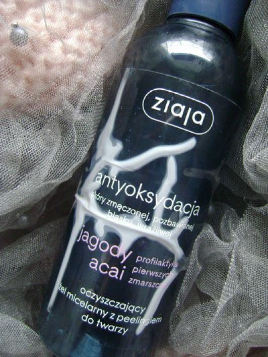 Ziaja Antyoksydacja, Jagody Acai, Oczyszczający żel micelarny z peelingiem do twarzy