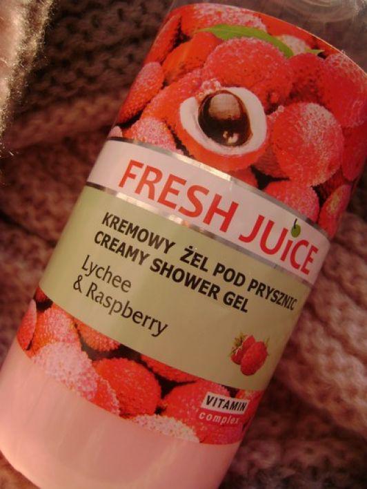 Fresh Juice Kremowy żel pod prysznic `Lychee i raspberry` 