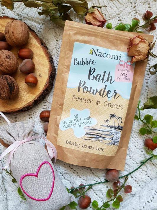 Nacomi Puder do kąpieli, Bubble Bath Powder, Summer in Greece