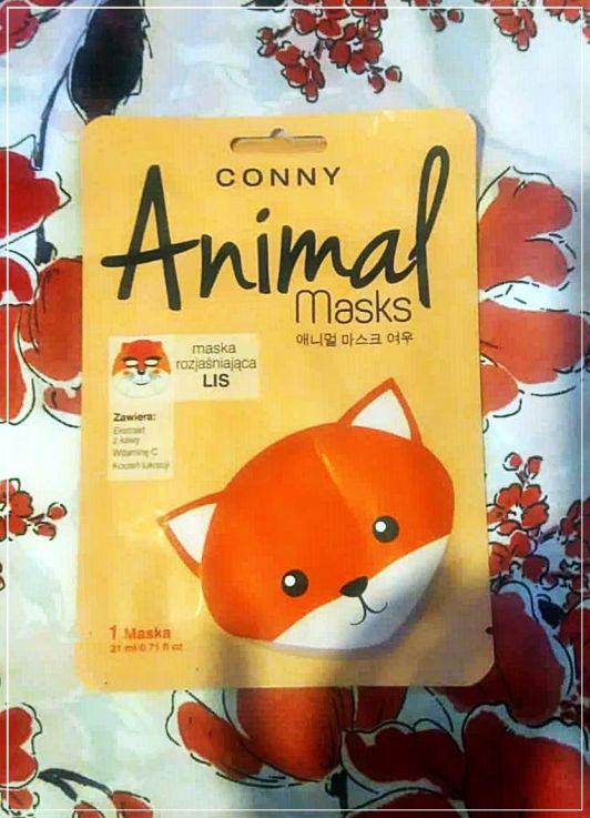 Conny Maska do twarzy w płacie, Animal masks, Lis