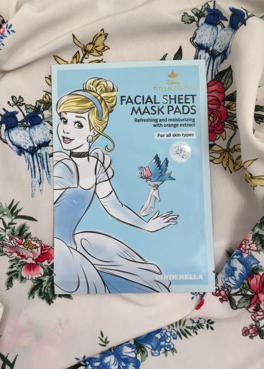 Disney Beauty & Care Princess, Facial Sheet Mask Pads, Cinderella 