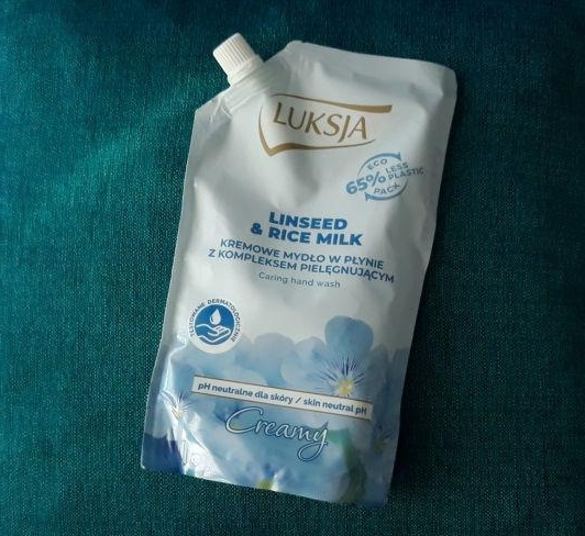 Luksja Creamy, Mydło w płynie, Linseed & Rice Milk