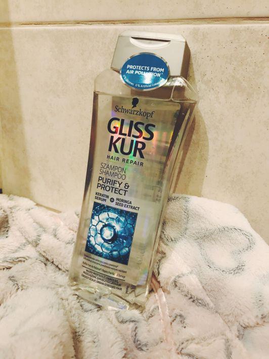 Szampon Gliss kur Schwarzkopf Purify protect 