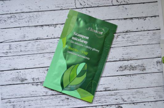 _Element Szampon do włosów i skóry głowy, Micelarny, Bazylia + NMF