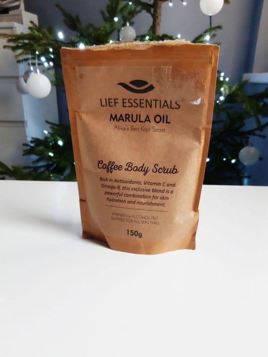 Lief Essentials Coffee Body Scrub, Peeling do ciała, Kawowy, Marula Oil, Africa's Best Kept Secret