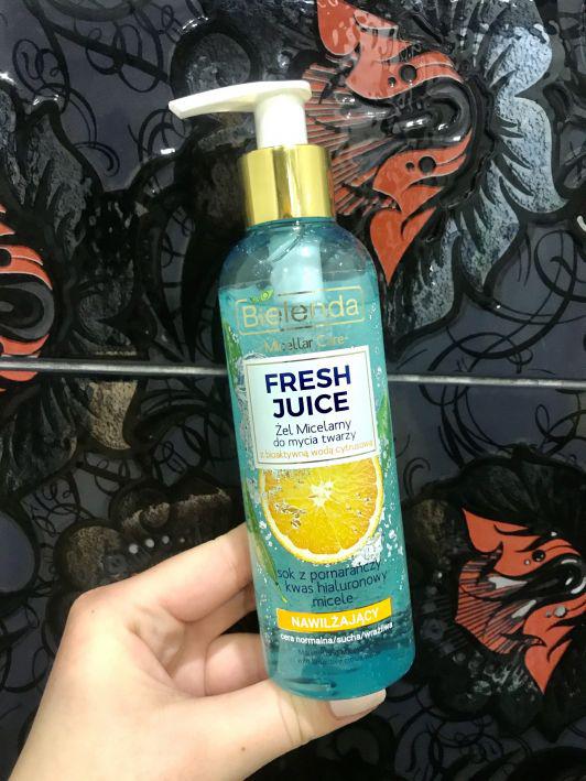 Bielenda Fresh Juice, Żel micelarny do twarzy, Nawilżający, Sok z pomarańczy