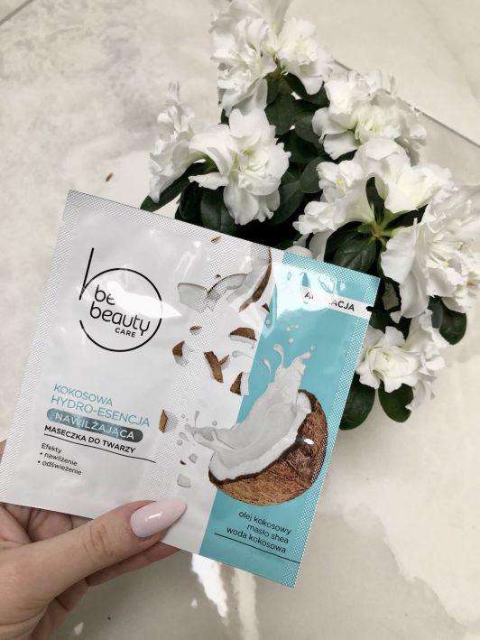 Maseczka do twarzy, nawilżająca, kokosowa hydro-esencja, BeBeauty Care