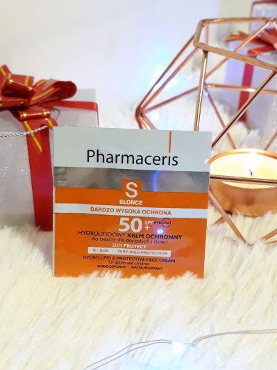 Pharmaceris S, Hydrolipidowy krem ochronny do twarzy, SPF 50+