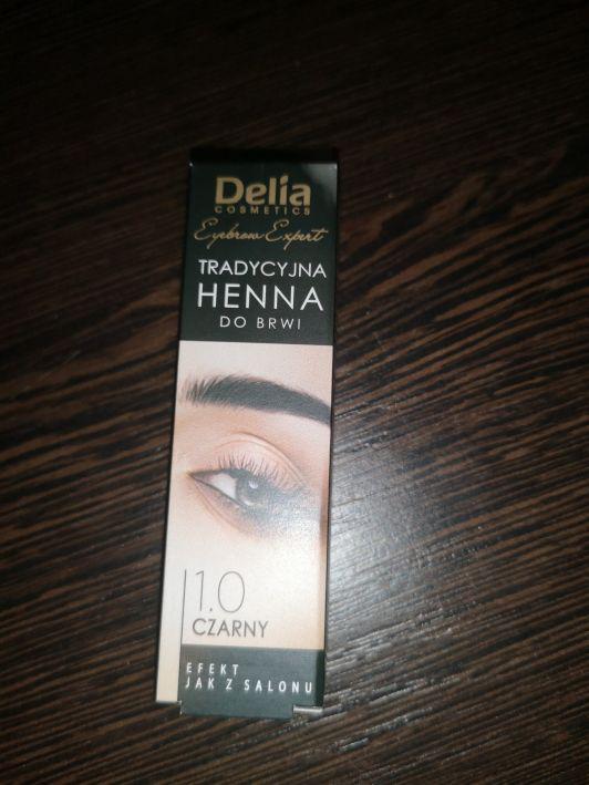 Delia Henna do brwi, Tradycyjna, nr 1.0 czarna