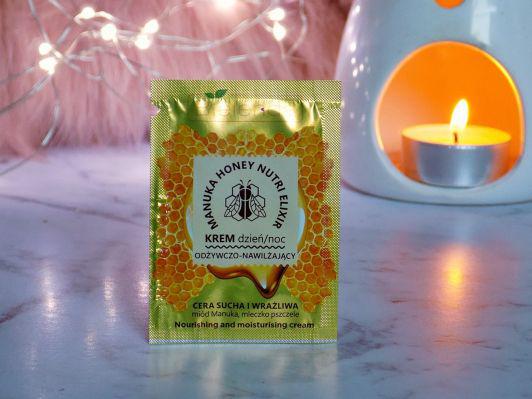 Bielenda Manuka Honey Nutri Elixir, Krem do twarzy, Odżywczo-nawilżający, Na dzień i na noc,  Miód manuka i mleczko pszczele