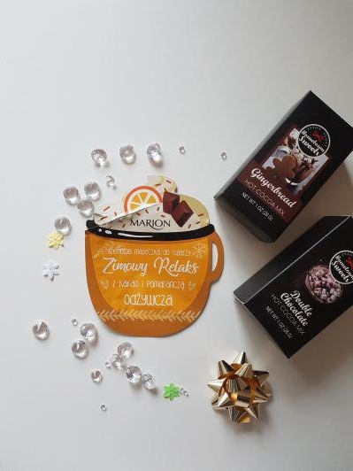 Marion Zimowy Relaks, Maseczka do twarzy, Kremowa, Odżywcza, Z kakao i pomarańczą