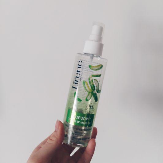 Lirene Dermoprogram, Tonik do twarzy, W mgiełce, Aloesowy, Z kwasem hialuronowym