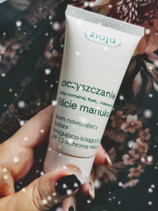Ziaja Oczyszczanie, Liście manuka, Krem do twarzy, Nawilżający balans korygująco-ściągający