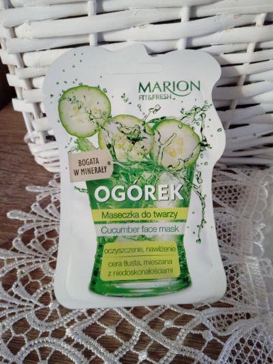 Marion Fit&Fresh, Maseczka do twarzy, Ogórek
