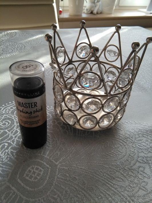 Maybelline Master strobing stick, rozświetlacz do twarzy Schimmernder Hihglighter, nr 100 light iridescent