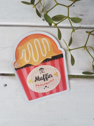 Dr. Mola Maska do twarzy w płacie, Gingerbread Muffin, Oczyszczająco-nawilżająca